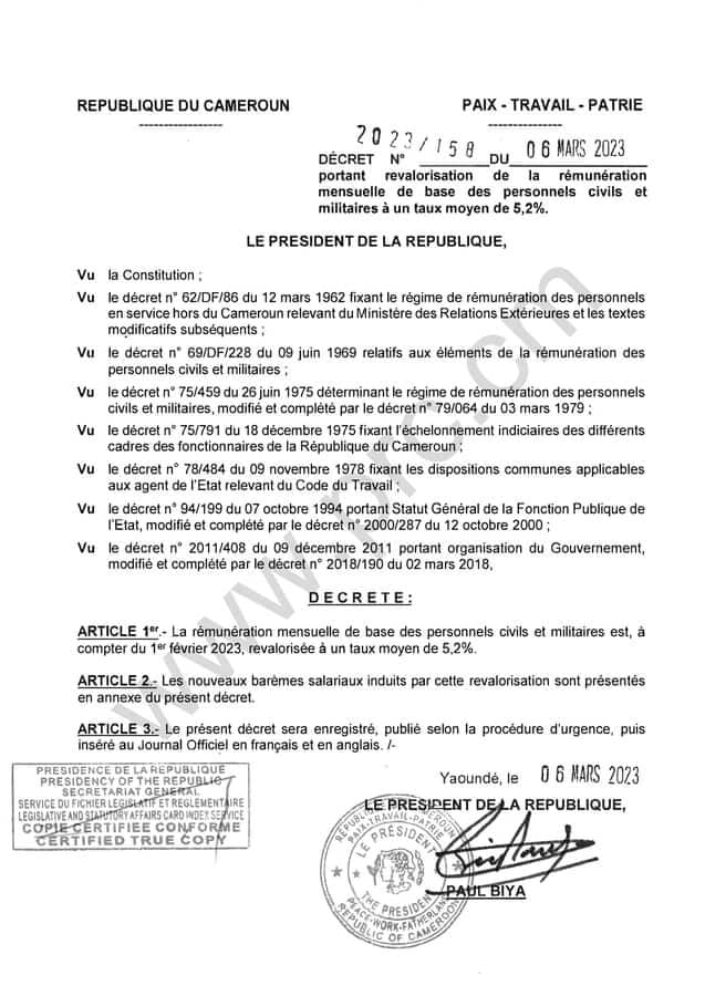 Fonction publique : augmentation de 5,2% sur les salaires de base