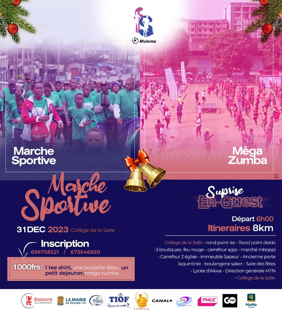 Douala en Mouvement : Une Marche Sportive et une Méga Zumba pour Accueillir la Nouvelle Année